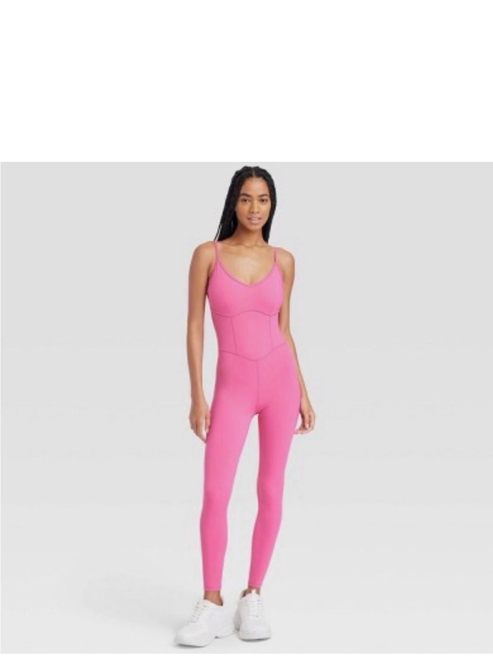 JoyLab Hot Pink Seamless One-Piece Jumpsuit